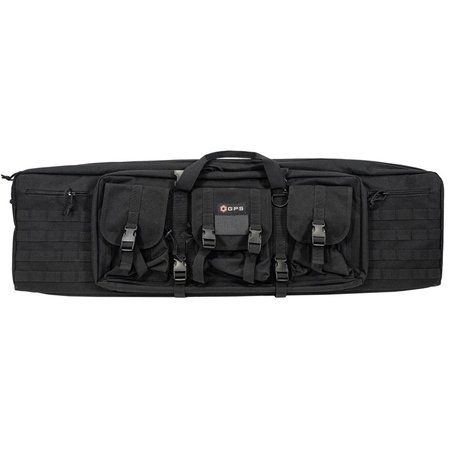 GPS OUTDOORS 42in Double Rifle Case Black GPS-DRC42